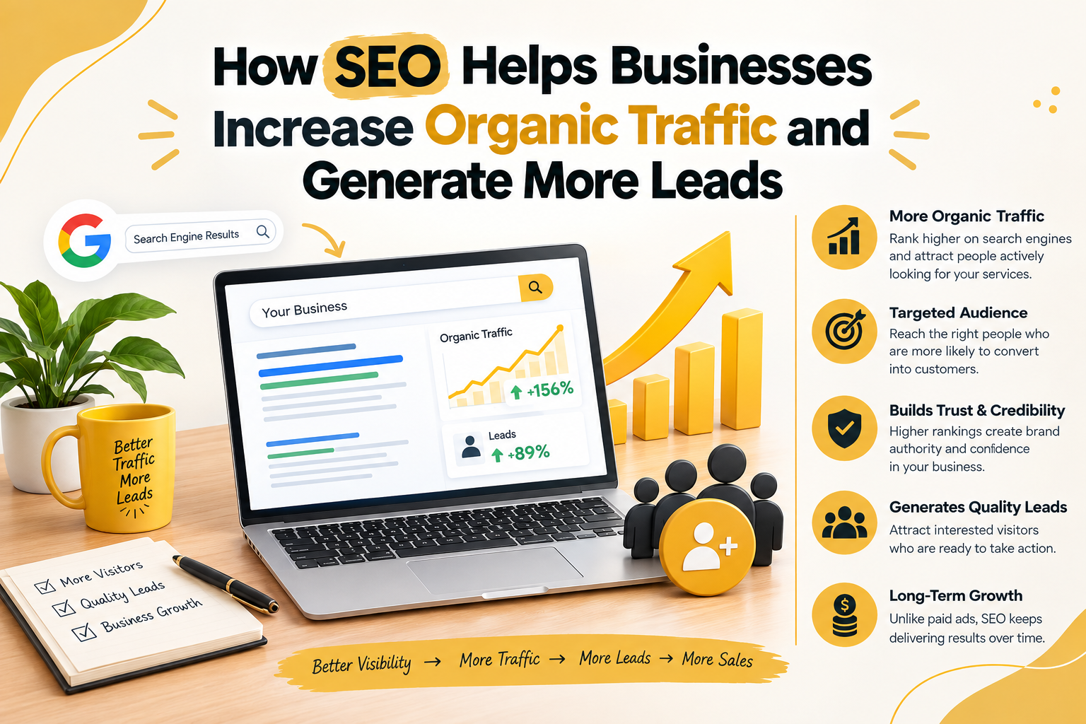 How SEO Helps Businesses Increase Organic Traffic and Generate More Leads